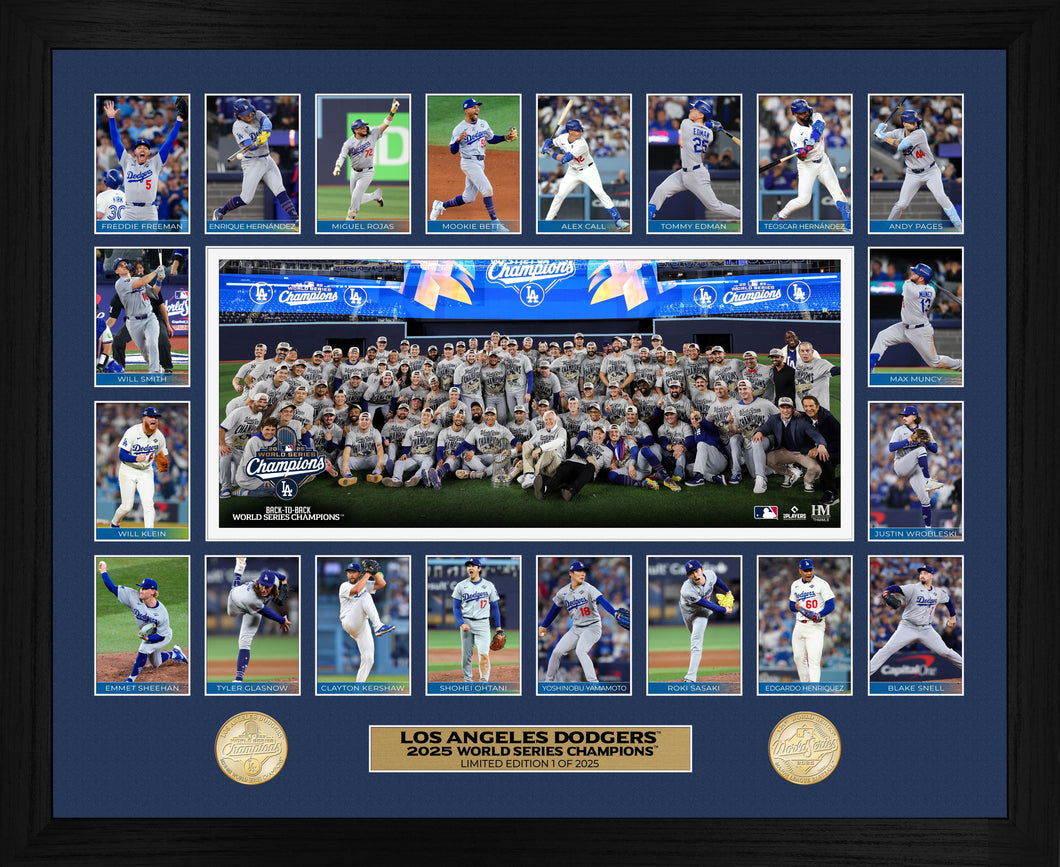 Los Angeles Dodgers 2025 World Series Champions Memorable Moments Bronze Coin Photo Mint