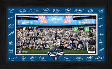 Los Angeles Dodgers 2025 World Series Champions Signature Celebration Frame
