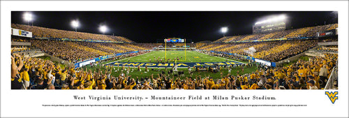 West Virginia Mountaineers Football Panoramic Picture

