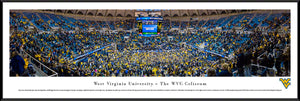 West Virginia Mountaineers Basketball WVU Coliseum Panoramic Picture