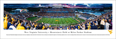 West Virginia Mountaineers Milan Puskar Stadium Sunset Panoramic Picture