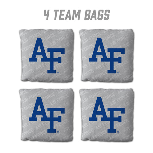 Air Force Academy Cornhole Bags -  4 Pack Gray