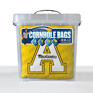 Appalachian State Mountaineers Cornhole Bags  4 Pack - Yellow