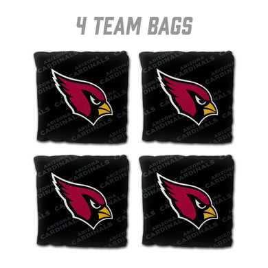 Arizona Cardinals Cornhole Bags 4 Pack - Black