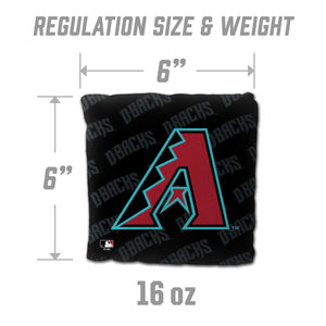 Arizona Diamondbacks Cornhole Bags -  4 Pack Black