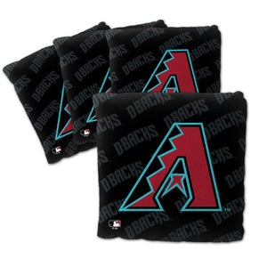 Arizona Diamondbacks Cornhole Bags -  4 Pack Black