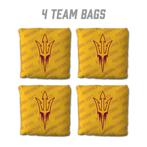 Arizona State Sun Devils Cornhole Bags  4 Pack - Yellow