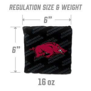 Arkansas Razorbacks Cornhole Bags  4 Pack - Black