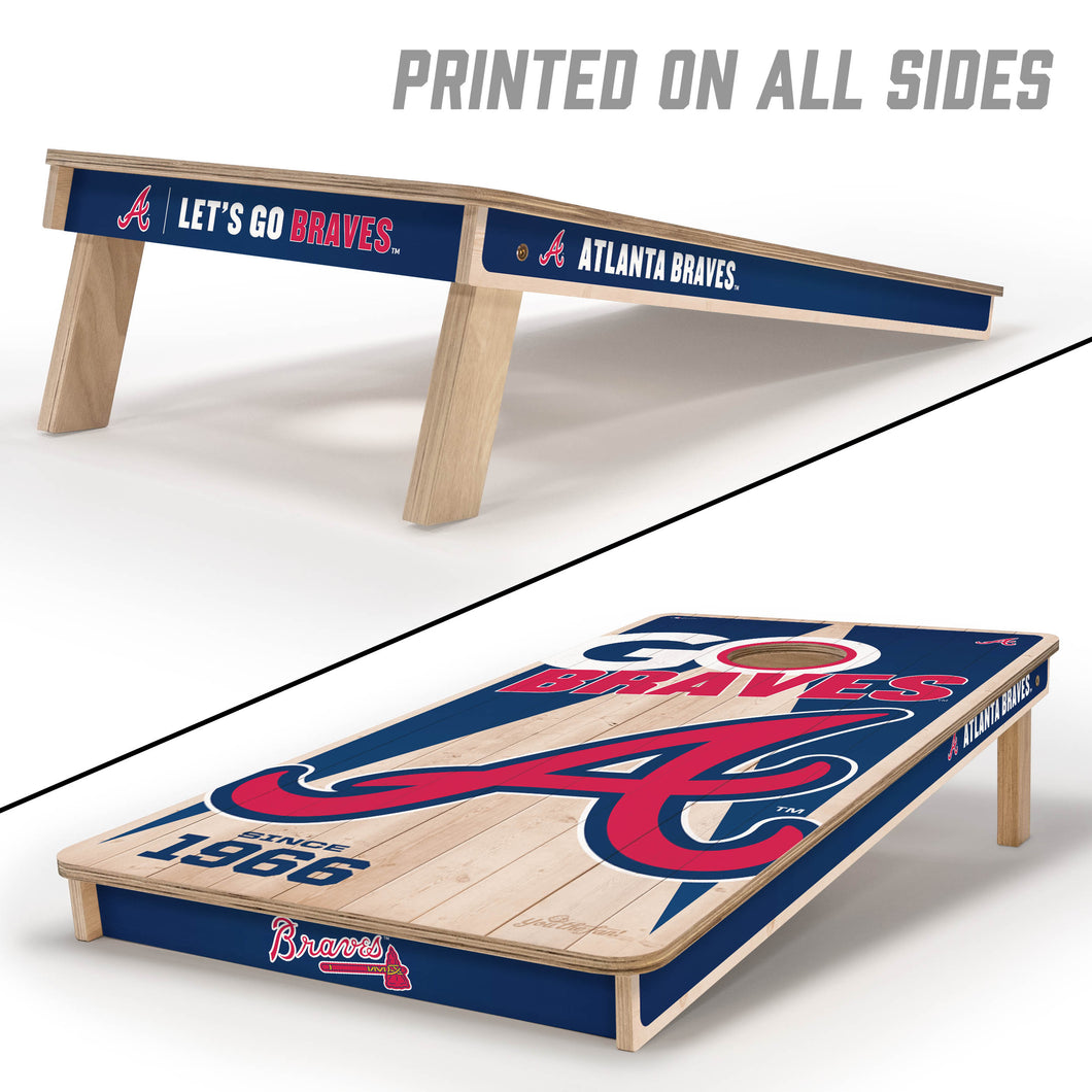 Atlanta Braves 2'x4' Cornhole Game with Bags