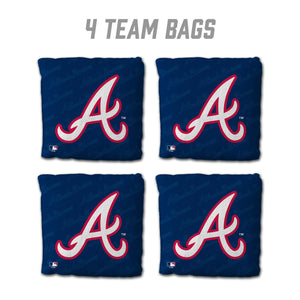 Atlanta Braves Cornhole Cornhole Bags 4 Pack Blue