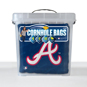 Atlanta Braves Cornhole Cornhole Bags 4 Pack Blue