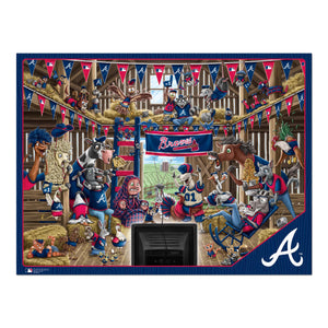 Atlanta Braves Barnyard Fans 500 Piece Puzzle