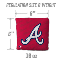 Atlanta Braves Cornhole Bags 4 Pack Red