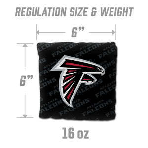 Atlanta Falcons Cornhole Bags 4 Pack - Black