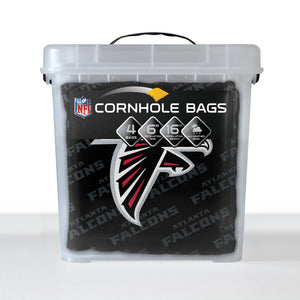 Atlanta Falcons Cornhole Bags 4 Pack - Black