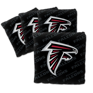 Atlanta Falcons Cornhole Bags 4 Pack - Black