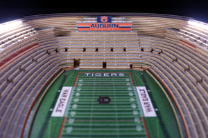 Auburn Tigers 25-Layer StadiumViews Lighted End Table - Jordan-Hare Stadium