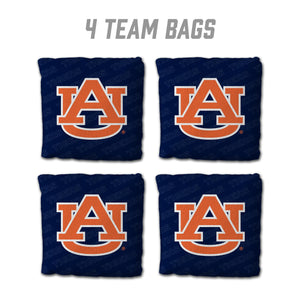 Auburn Tigers Cornhole Bags  4 Pack - Blue