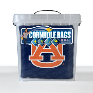 Auburn Tigers Cornhole Bags  4 Pack - Blue