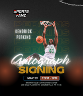 
Kendrick Perkins OKC Thunder, Boston Celtics NBA Champion & ESPN personality Autograph Event

