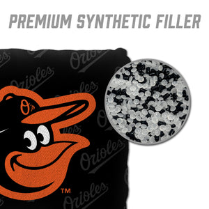 Baltimore Orioles Cornhole Bags 4 Pack Black