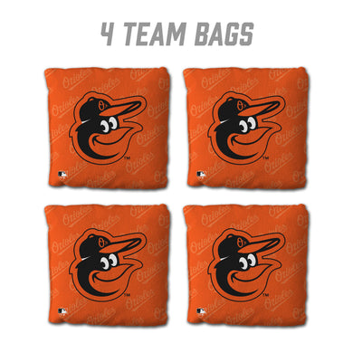 Baltimore Orioles Cornhole Bags 4 Pack Orange