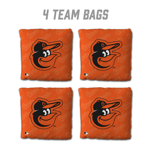 Baltimore Orioles Cornhole Bags 4 Pack Orange