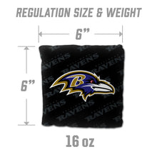 Baltimore Ravens Cornhole  Bags 4 Pack - Black