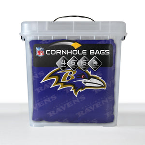 Baltimore Ravens Cornhole Bags 4 Pack - Purple