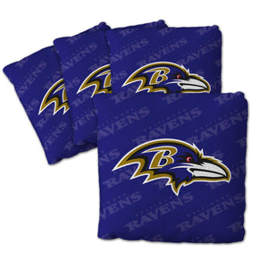 Baltimore Ravens Cornhole Bags 4 Pack - Purple