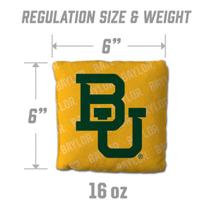 Baylor Bears Cornhole Bags  4 Pack - Yellow