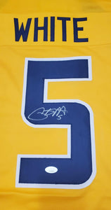 pat white west virginia mountaineers autographed jersey