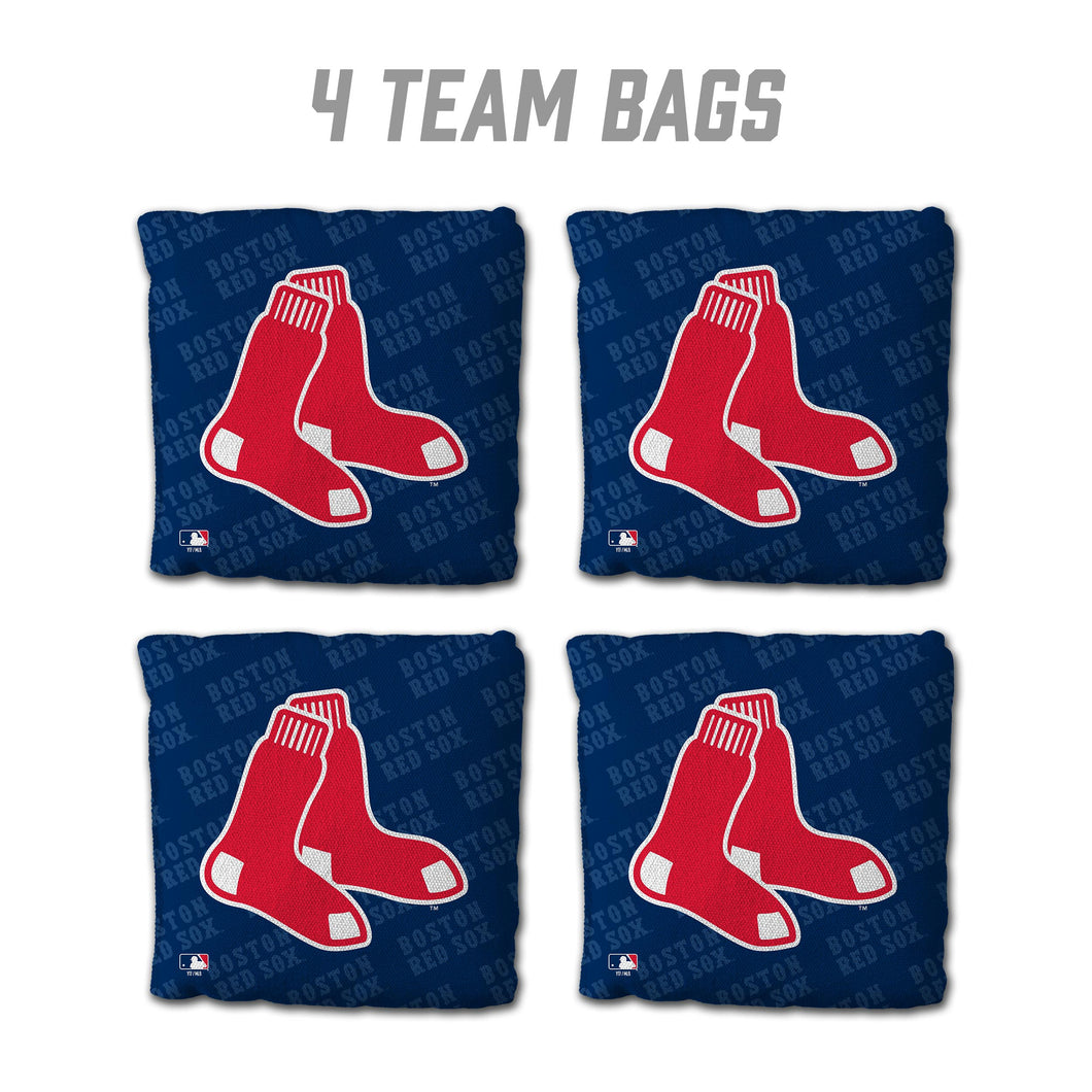 Boston Red Sox Cornhole Bags 4 Pack - Blue