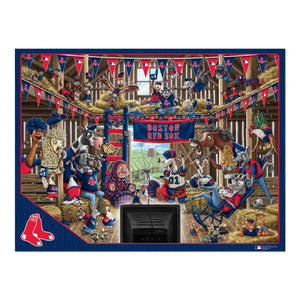 Boston Red Sox Barnyard Fans 500 Piece Puzzle