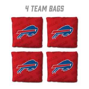Buffalo Bills Cornhole  Bags 4 Pack - Red