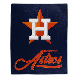 Houston Astros Plush Throw Blanket -  50"x60"