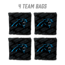 Carolina Panthers Cornhole  Bags 4 Pack - Black