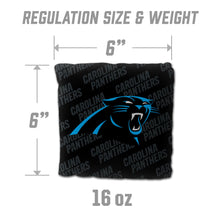 Carolina Panthers Cornhole  Bags 4 Pack - Black