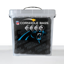 Carolina Panthers Cornhole  Bags 4 Pack - Black