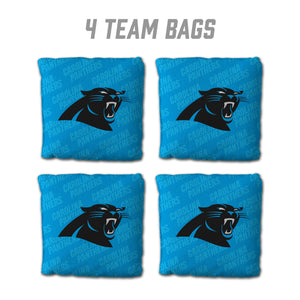 Carolina Panthers Cornhole Bags 4 Pack - Blue
