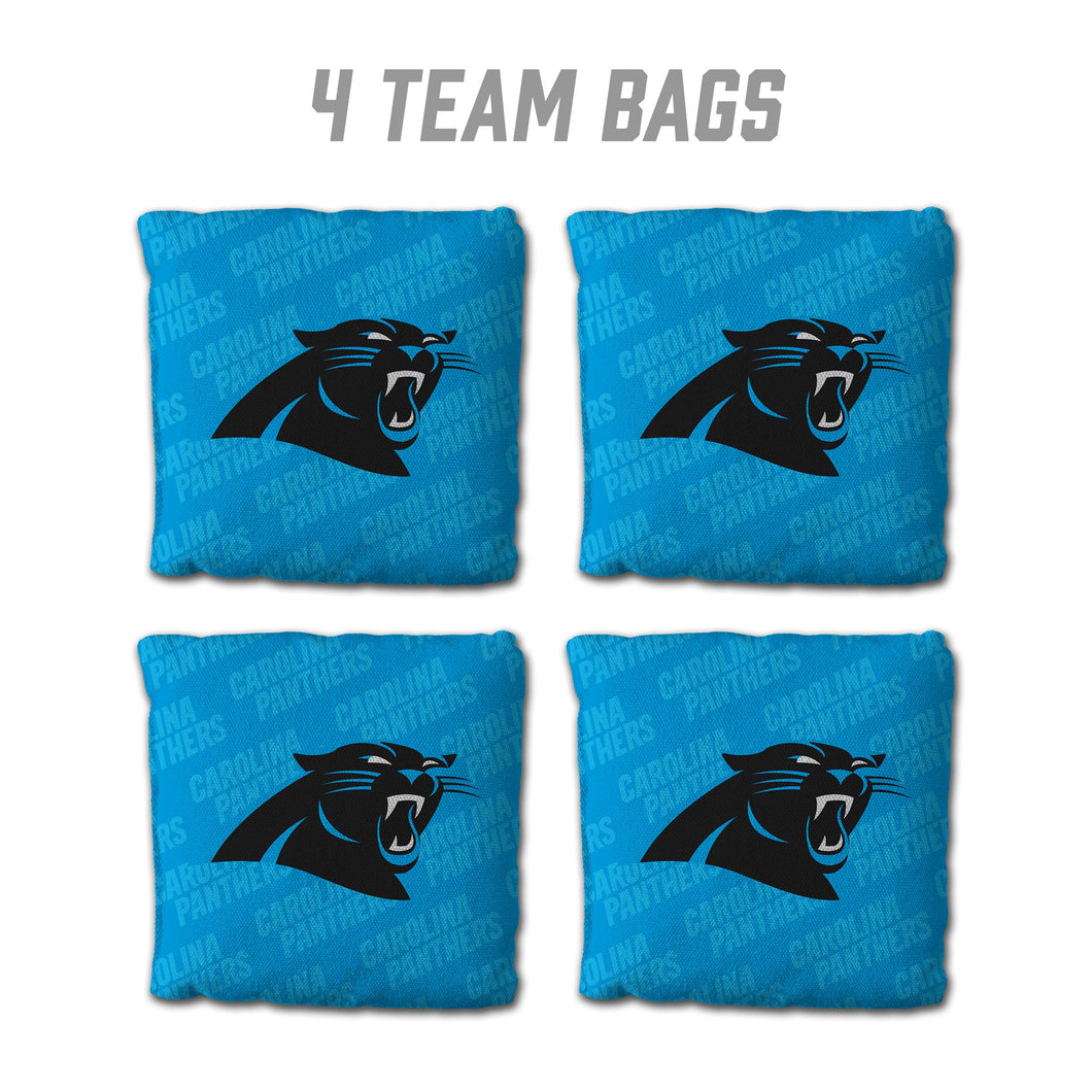 Carolina Panthers Cornhole Bags 4 Pack - Blue