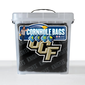 Central Florida Knights Cornhole Bags  4 Pack - Black