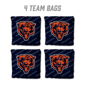 Chicago Bears Cornhole Bags 4 Pack - Blue