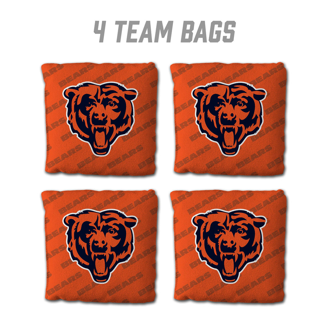 Chicago Bears Cornhole Bags 4 Pack - Orange