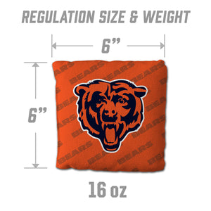 Chicago Bears Cornhole Bags 4 Pack - Orange