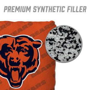 Chicago Bears Cornhole Bags 4 Pack - Orange