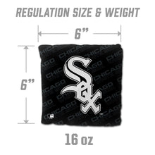 Chicago White Sox Cornhole Bags - 4 Pack - Black