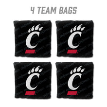 Cincinnati Bearcats Cornhole Bags  4 Pack - Black