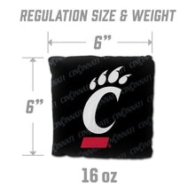 Cincinnati Bearcats Cornhole Bags  4 Pack - Black