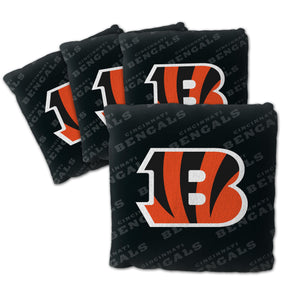 Cincinnati Bengals Cornhole Bags 4 Pack - Black